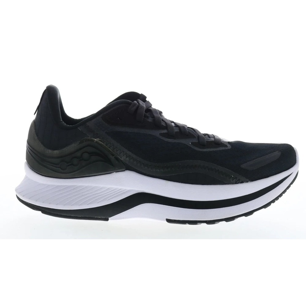 Saucony® (Women's 7‎ M) Endorphin™ Shift 2 Running Shoes in Black/White - $140